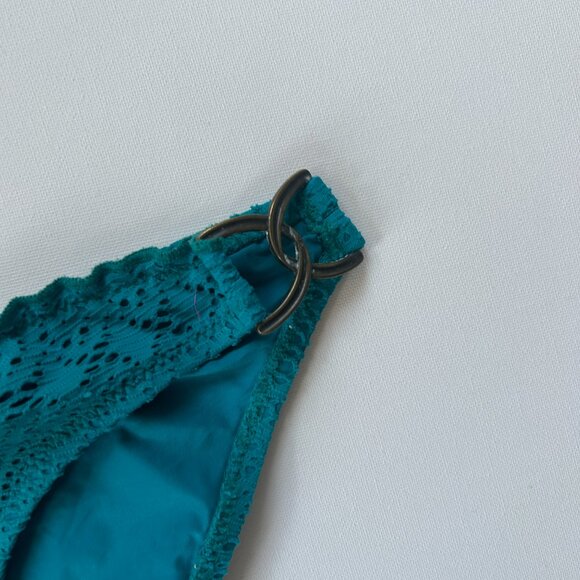 Becca by Rebecca Virtue Turquoise Blue / Teal Two Piece Bikini Swim Suit - Picture 6 of 7